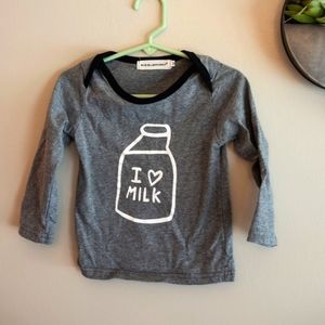 Big Elephant grey shirt with "I ♥️ Milk" image